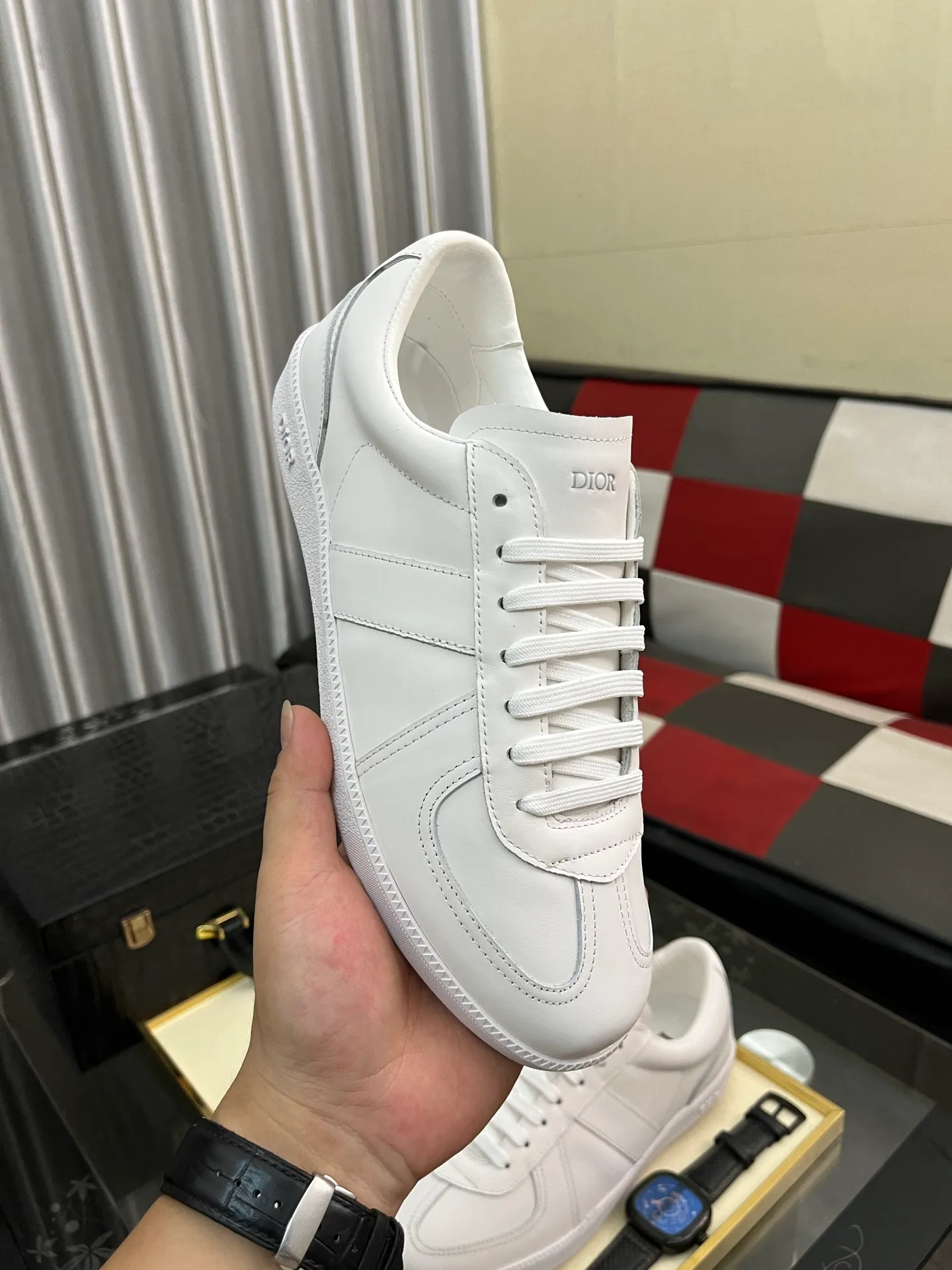 Men's Men's Shoes 💰400⌚️⌚️《Dior DIOR*》The latest and most popular casual shoes, top brand [seduce] luxury~purchase, top~quality. [Strong] The upper is made of imported breathable cowhide with material ➕ breathable sheepskin feet (•) and fine workmanship. Original stylish and stylish soft rubber wear-resistant outsole, light and comfortable on the foot, size: 38-443️⃣colors available